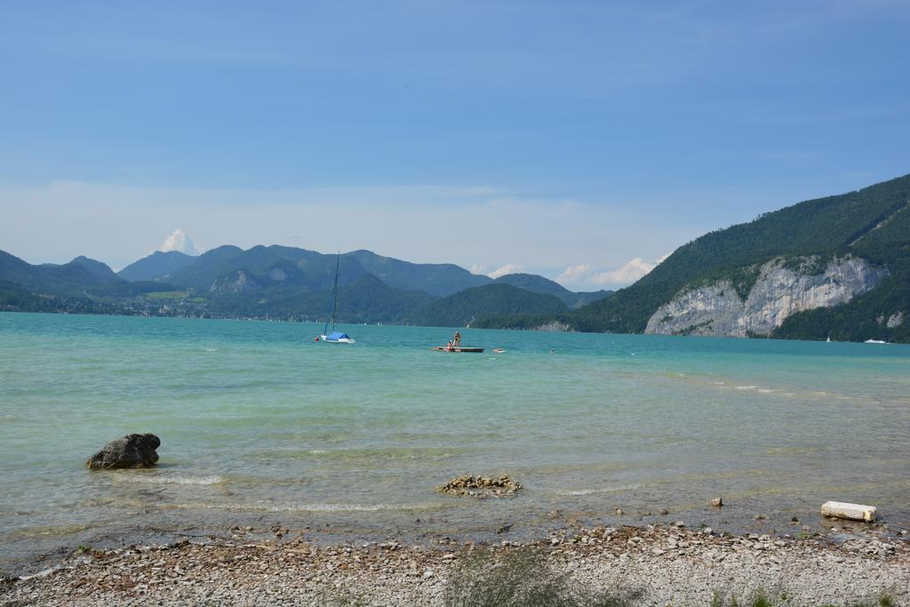 Appart Weisse Urlauben Am Wolfgangsee Санкт Гилген Екстериор снимка